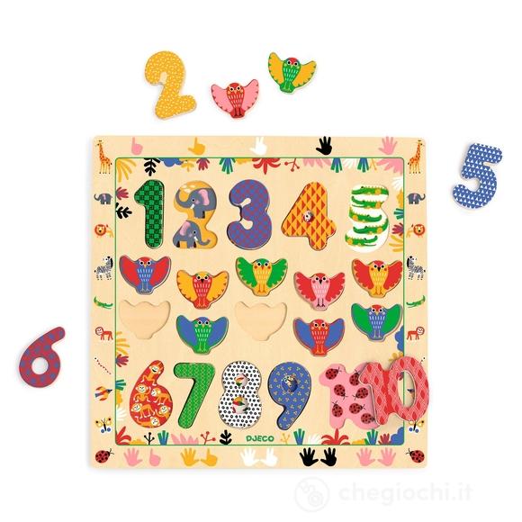 Puzzle In Legno Numeri Ad Incastro (DJ01809)