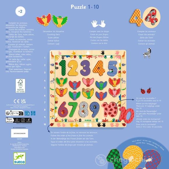Puzzle In Legno Numeri Ad Incastro (DJ01809)