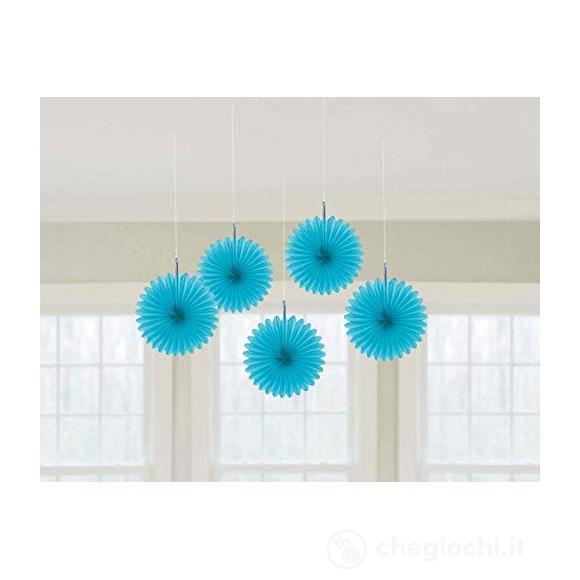 Decorazione A Ventaglio Da Appendere 15,2 Cm Celesti