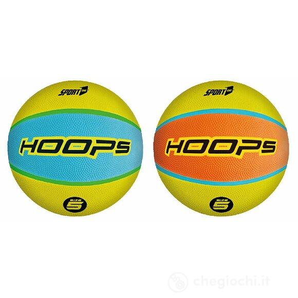 Pallone da basket Hoops misura 5 (colori assortiti)