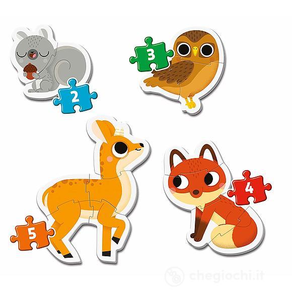 Animali Del Bosco My First Puzzle 3 - 6 - 9 - 12 Pezzi (20814)