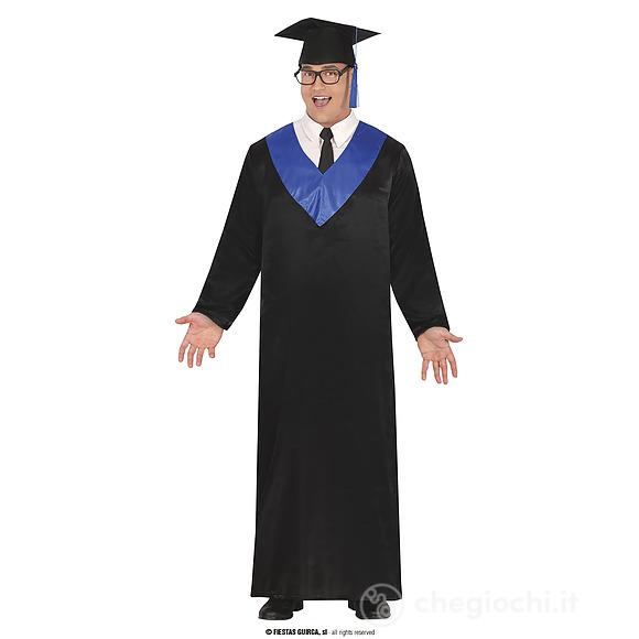 Costume Costume Da Laureato Nero E Blu 46 - 48 (S) (88816)