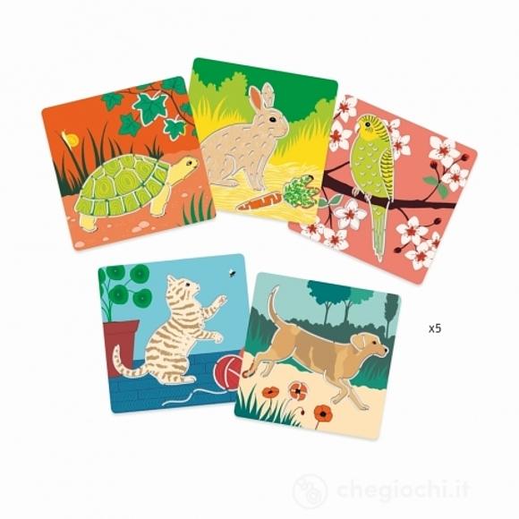 Teneri compagni animali - Small gifts for older ones - Stencils (DJ08820)
