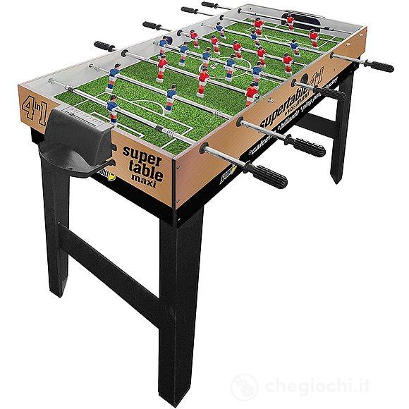 Tavolo 4 in 1 maxi 4vs4 (calcetto, ping pong, carambola, hockey) (706200206)