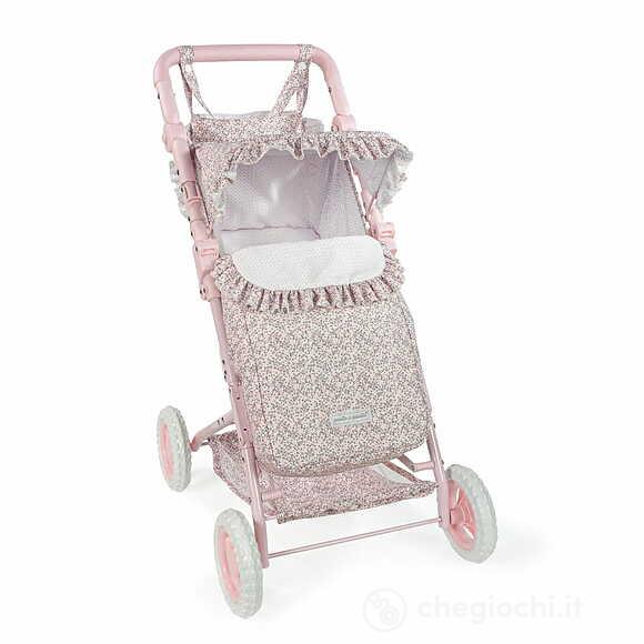 Passeggino Con Sacco Lili Fiori Rosa (75823)