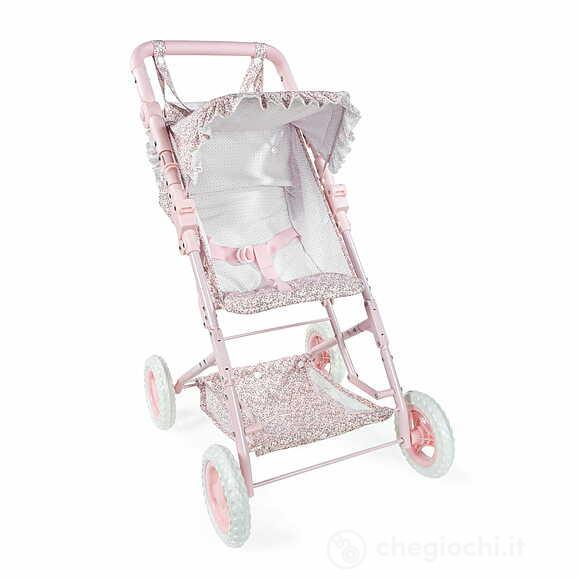 Passeggino Con Sacco Lili Fiori Rosa (75823)