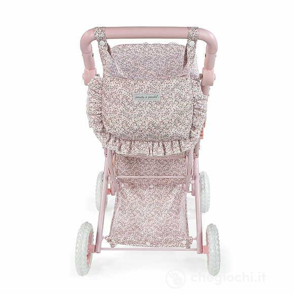 Passeggino Con Sacco Lili Fiori Rosa (75823)