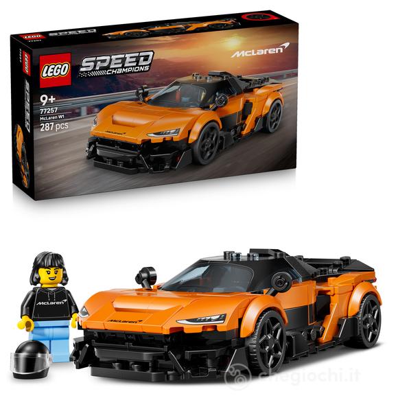 LEGO Speed Champions 77257 McLaren W1 Macchina Giocattolo con Minifigure da Collezione, Regalo di Compleanno Bambini da 9+