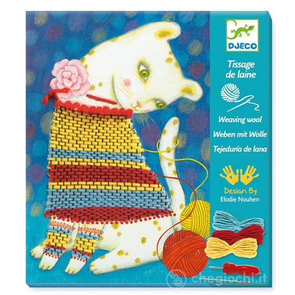 Woolly jumper  French knitting and pompoms (DJ09833)