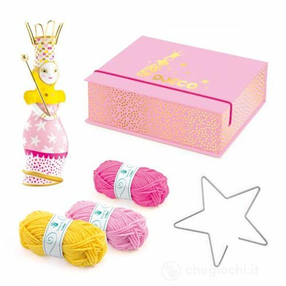 Wool - French knitting Princess  French knitting and pompoms (DJ09834)