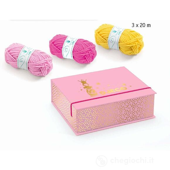 Wool - French knitting Princess  French knitting and pompoms (DJ09834)