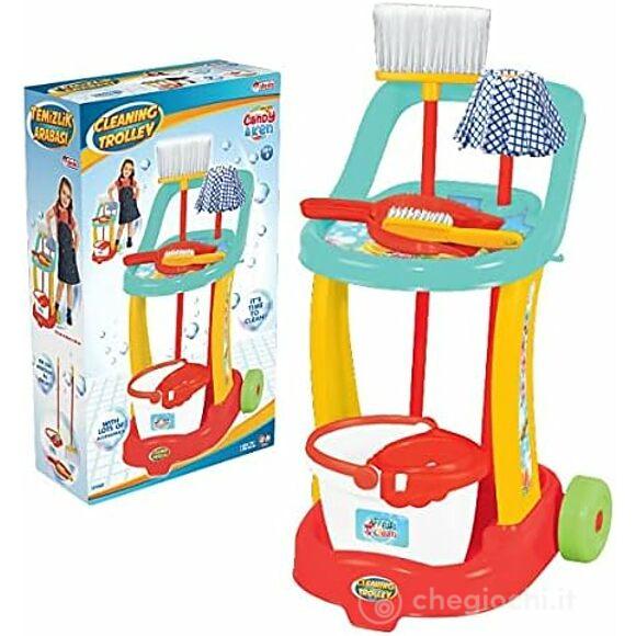 Carrello Pulizie Con Accessori (35834)
