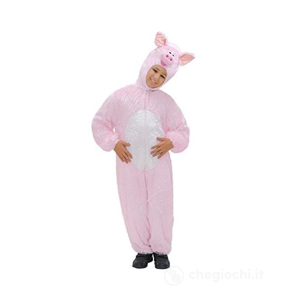Maiale Funny (Costume Con Cappuccio E Maschera) (113 Cm / 3-5 Years)
