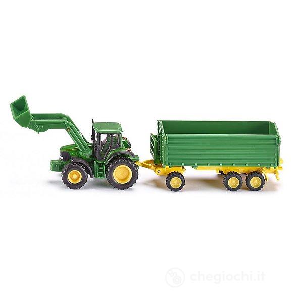 Trattore John Deere - Scavatore con rimorchio 1:87 (1843)