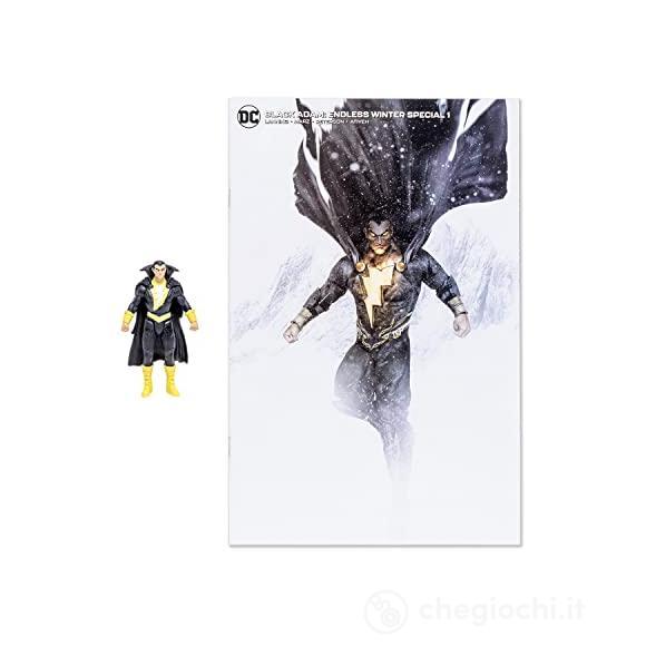 DC Page Punch Black Adam+Comic 3inch Af