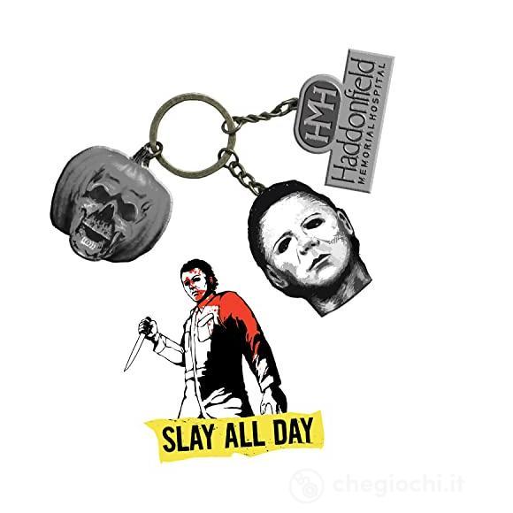 Halloween 2 Chs Keychain+Pin Set