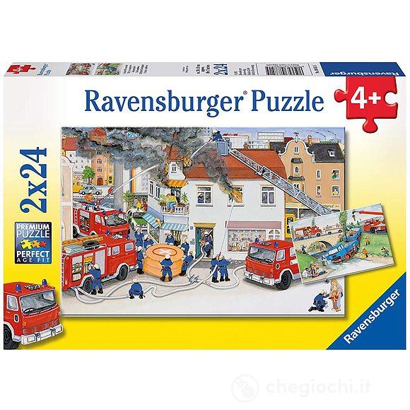 Puzzle 2x24 pompieri (088515)