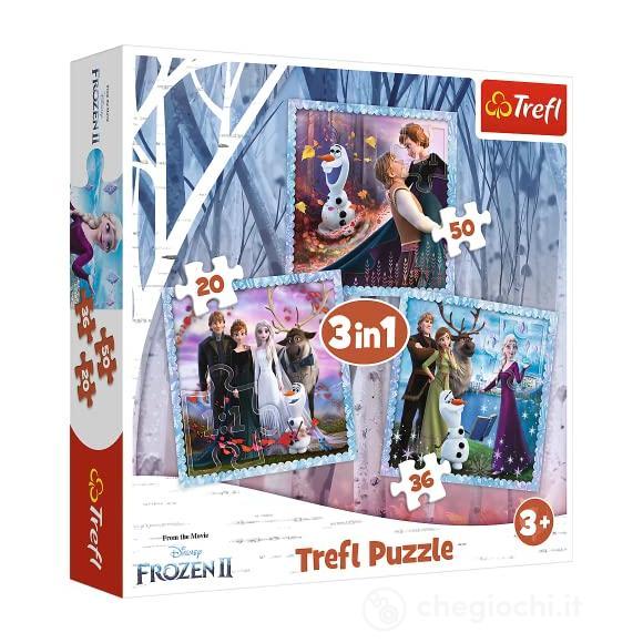 Disney: Trefl - Puzzle 3In1 - Frozen 2 - The Magical Story