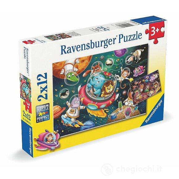 Puzzle 2x12 Animali Nello Spazio (857)