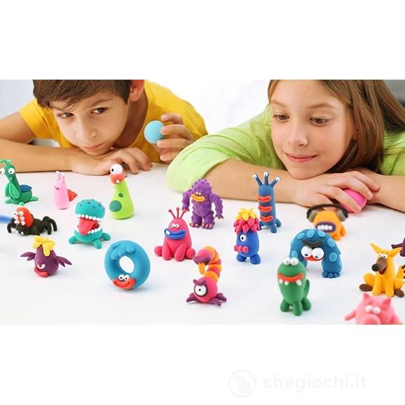 Medium Set Pasta Modellabile - Mostri 2 - Hipster, Bigwin, Donut (705600406)