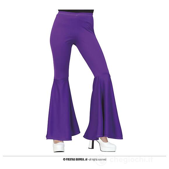 Pantaloni A Campana Viola Taglia M (16857)