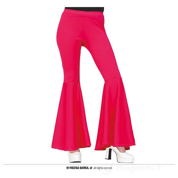 Pantaloni A Campana Rosa Taglia M (16858)