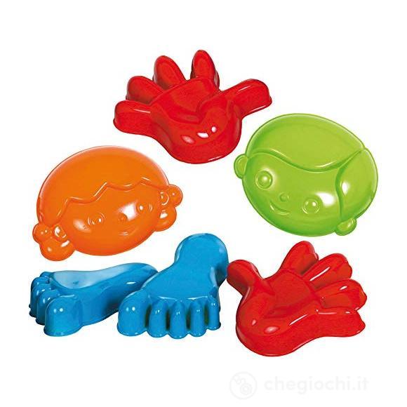 Formine Sabbia Mani/Piedi 6pz.Sacch