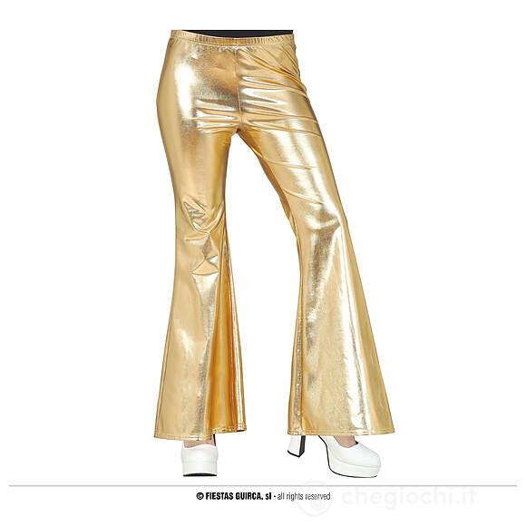 Pantaloni A Campana Oro L (16860)