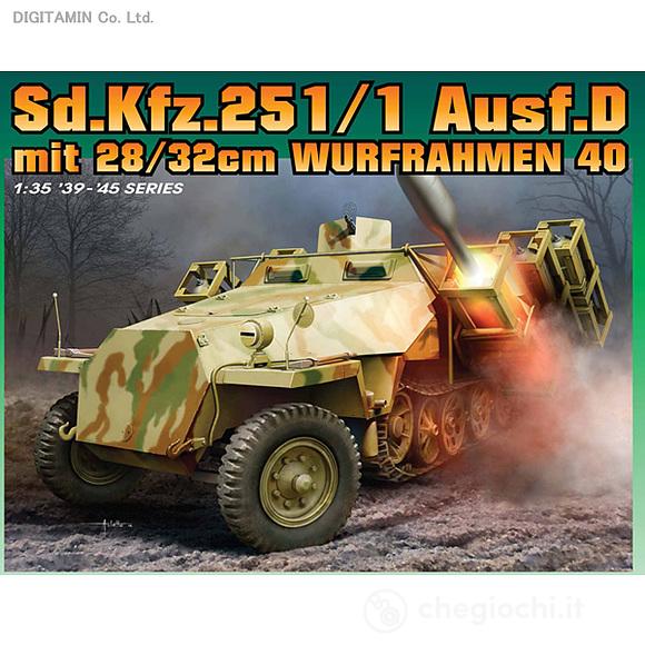Veicolo semicingolato SD.KFZ.251 D WITH 28/32 CM 1/35 (DR6861)