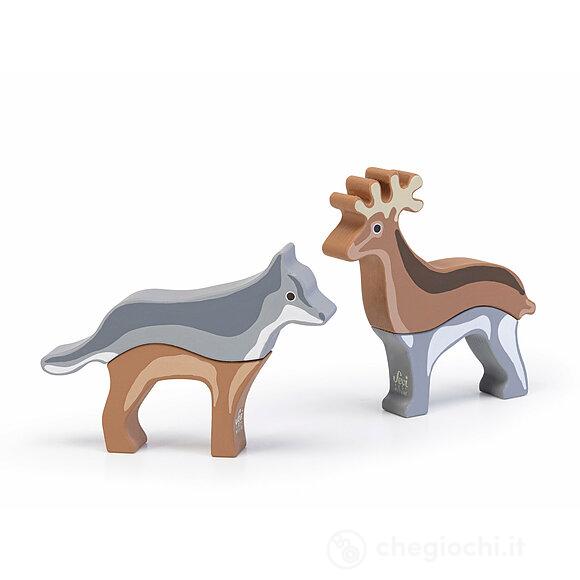 Mix & Match Lupo e Cervo Dolomiti (4 pz)  (87865)