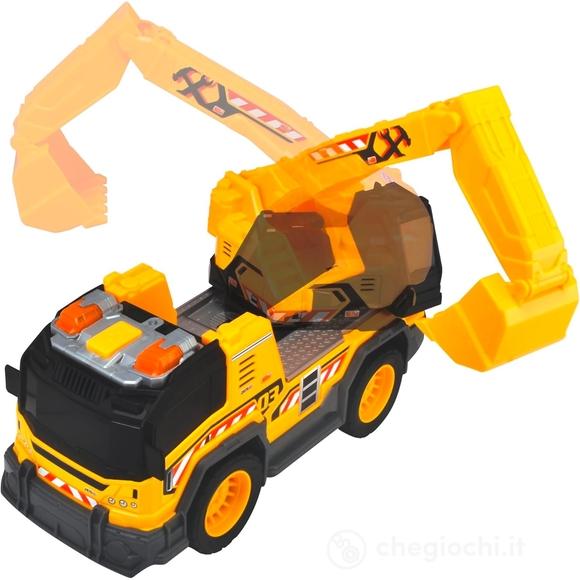 Dickie Toys camion escavatore luci e suoni