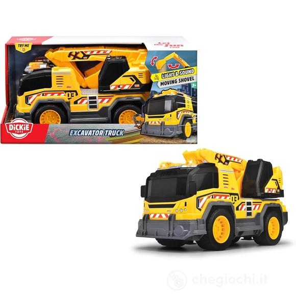 Dickie Toys camion escavatore luci e suoni