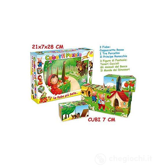 Prima Infanzia Gogo - Cubotti Puzzle Fiabe Italiane 12 Pz 7 Cm