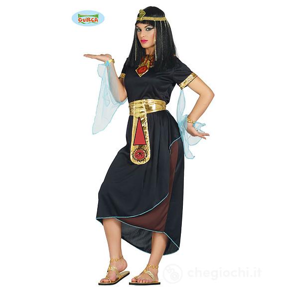 Costume Nero Cleopatra Regina Egiziana Donna Taglia L (80871)