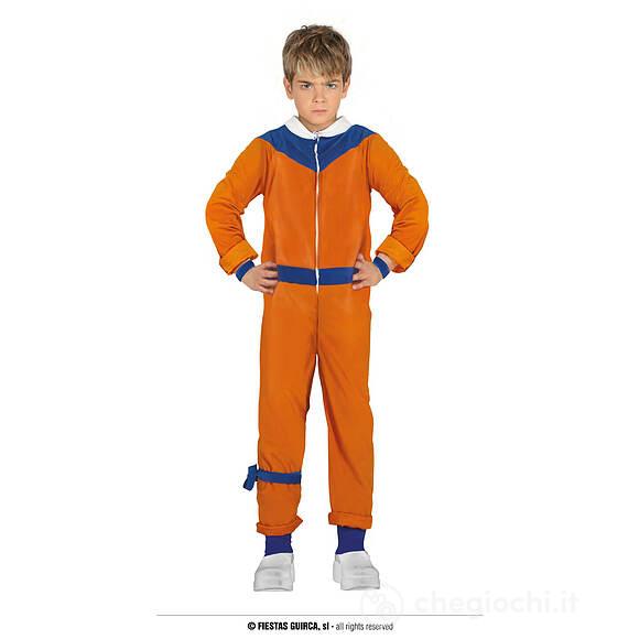 Costume Da Ninja Arancione Bambino 7-9 Anni (77872)
