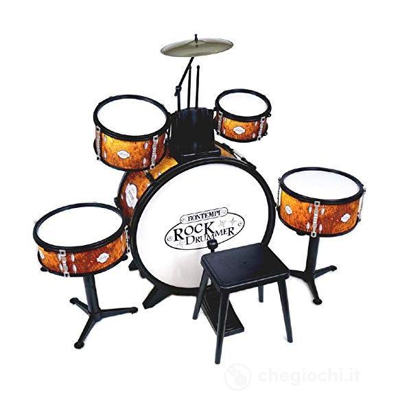 Batteria Grancassa Con Pedale, 2 Tamburi, Rullante Su Supporto Da Terra (51 5218)