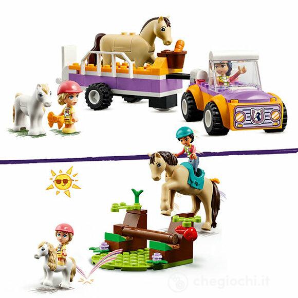 Rimorchio con cavallo e pony (42634)
