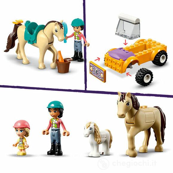 Rimorchio con cavallo e pony (42634)