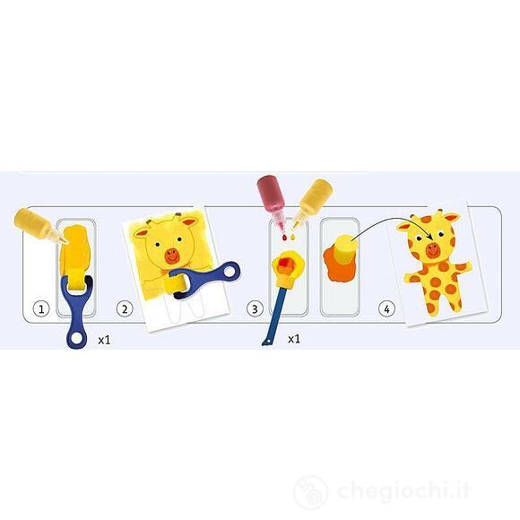 Sponge painting - Cudly toy adventures - Little ones - Pittura (DJ09880)