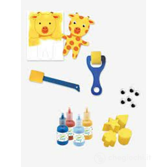 Sponge painting - Cudly toy adventures - Little ones - Pittura (DJ09880)