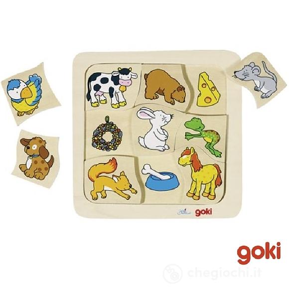 Puzzle Legno Chi Si Nutre Di Cosa? (56880)