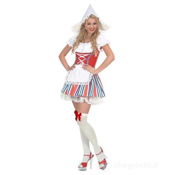 Olandese (Vestito Con Sottogonna, Grembiule, Cappello) L