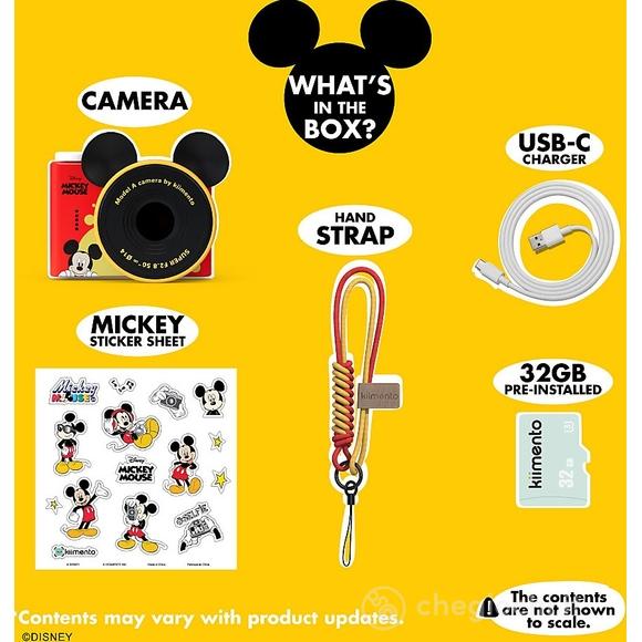 Fotocamera Digitale Mini Kiimento - Mickey Mouse - Foto e Video - Dai 3 anni