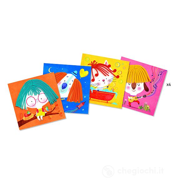 Curls and straight hair - Little ones - Play dough (DJ09890)
