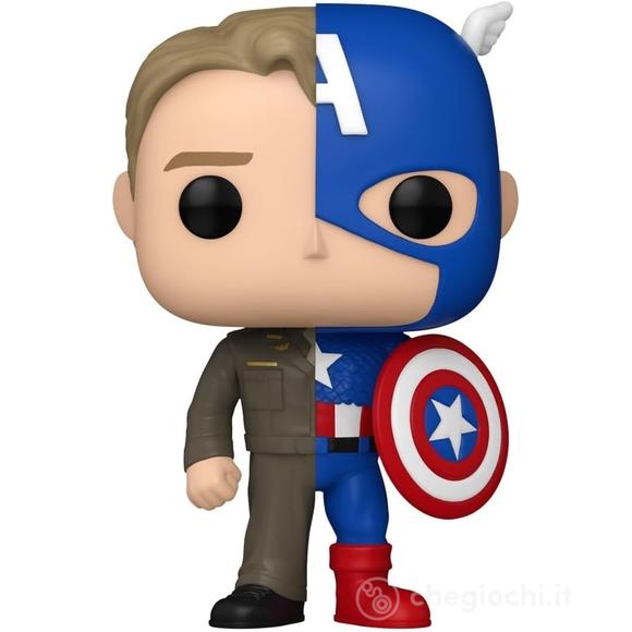 Funko Pop - Marvel - Split Captain America Steve Rogers (1431)