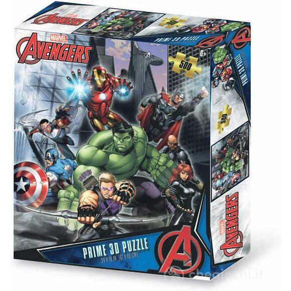 Puzzle Prime 3D Marvel Avengers 500 pz - cm 61x46