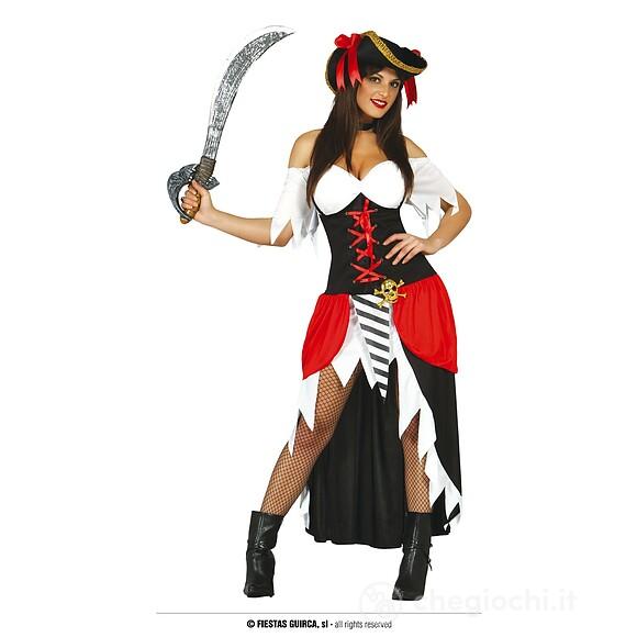 Costume Donna Piratessa Bucaniera Taglia M (80892)