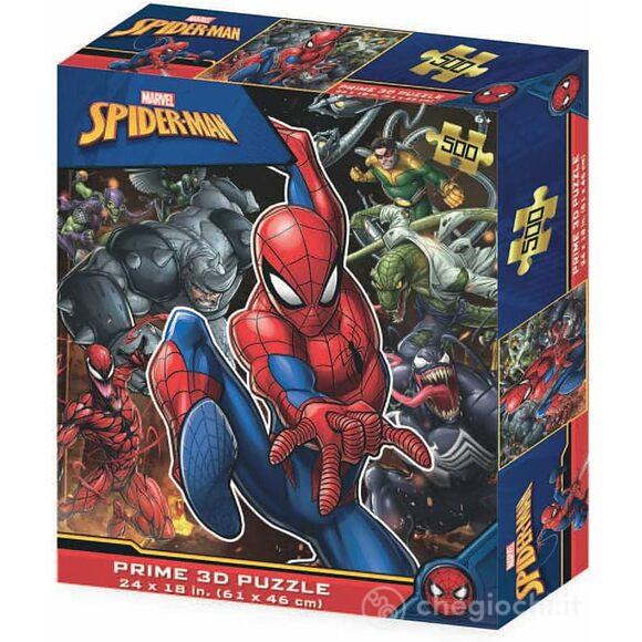 Puzzle Prime 3D Marvel Spider-Man 500 pz - cm 61x46