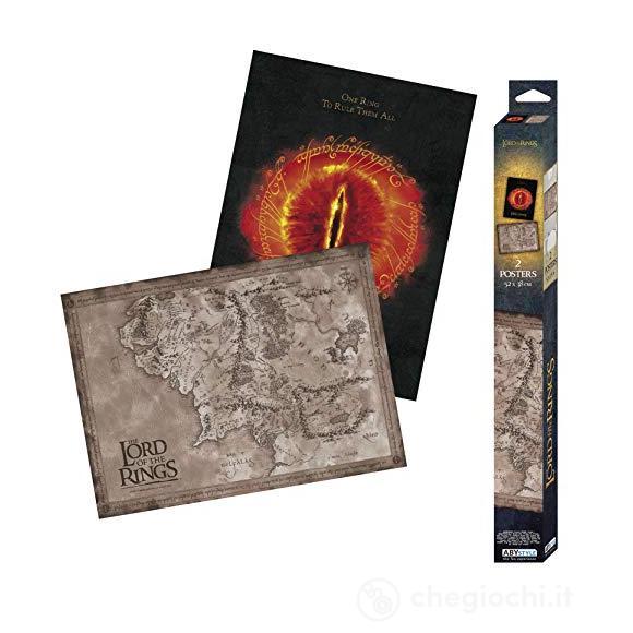 Abydco722 - Lord Of The Rings - Eye & Map - Set 2 Chibi Poster (52x38)