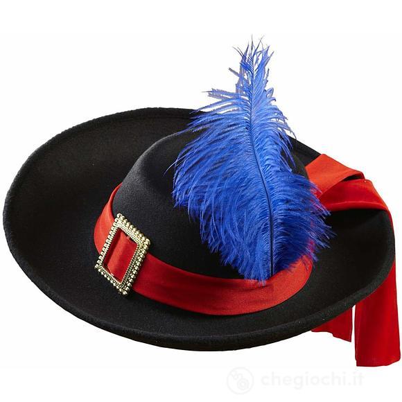 Cappello da Moschettiere, in Feltro Spazzolato, Taglia Unica Bambino (0490R)